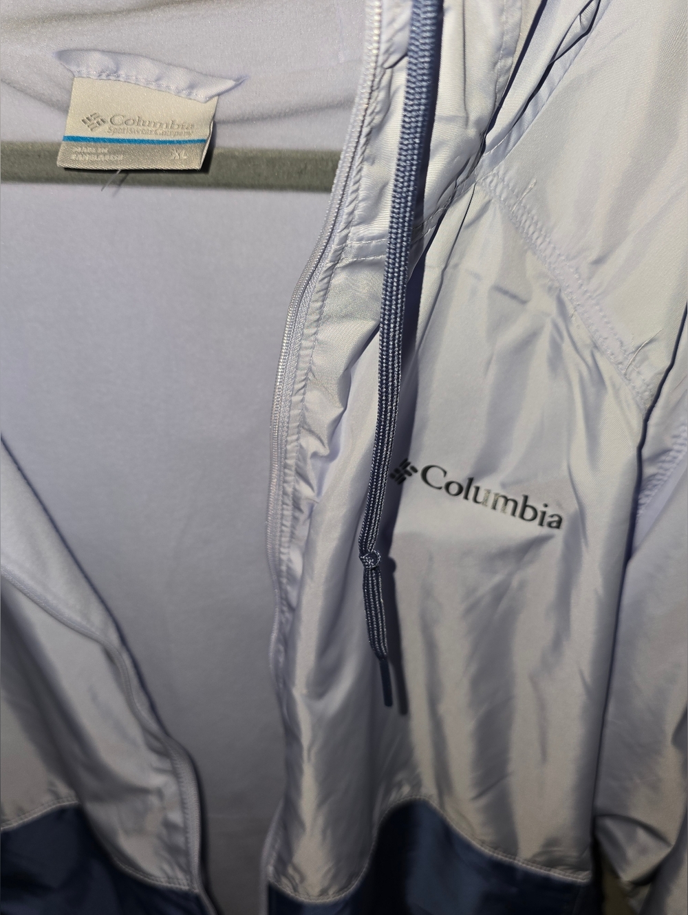 Columbia Women’s Spring Jacket Lilac Purple & Blue Xl - Picture 2 of 3